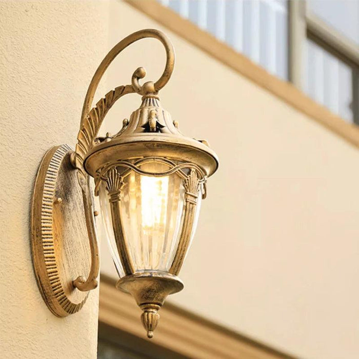 Elegant Waterproof Outdoor Wall Lantern for European-Style Gardens and Patios