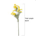 86cm Elegant Yellow Acacia Mimosa Faux Silk Floral Spray with 3 Flexible Stems - Ideal for Wedding and Event Decor