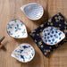 Set of 4 Charming Blue and White Porcelain Dipping Bowls for Sauces and Snacks