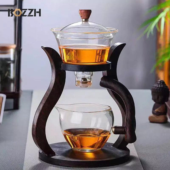 Elegant Automatic Infuser Glass Tea Pot with Magnetic Water Control