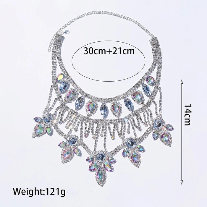 Radiant AB Rhinestone Statement Necklace - Elevate Your Glam Game