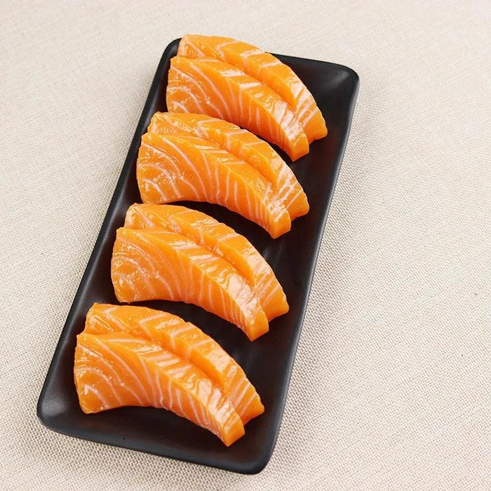 Authentic-Looking Japanese Sushi Replica for Decoration and Photography - Salmon & Tuna Food Props