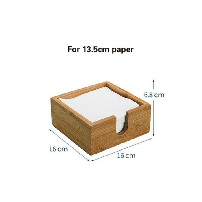 Chic Wooden Tissue Dispenser Set: Enhance Your Dining Atmosphere