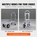 Versatile Heavy-Duty Aluminum Folding Hand Truck for Efficient Goods Transport on Any Terrain