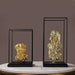 Elegant Golden Mountain Resin Tabletop Accents for Luxurious Living Spaces