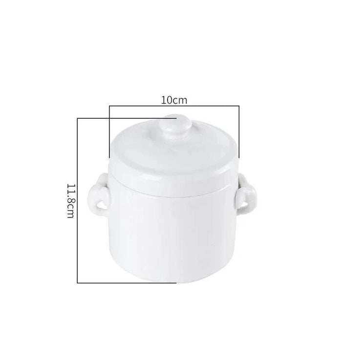 Innovative Double-Lid Ceramic Stew Pot for Flavorful Cooking and Easy Cleanup