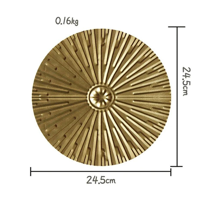 Luxurious Golden Aura Metal Wall Art for Chic Home Decor