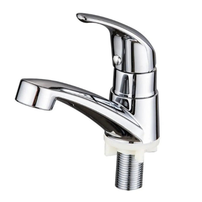 Sleek Chrome Single Handle Bathroom Faucet with Drip-Free Ceramic Cartridge