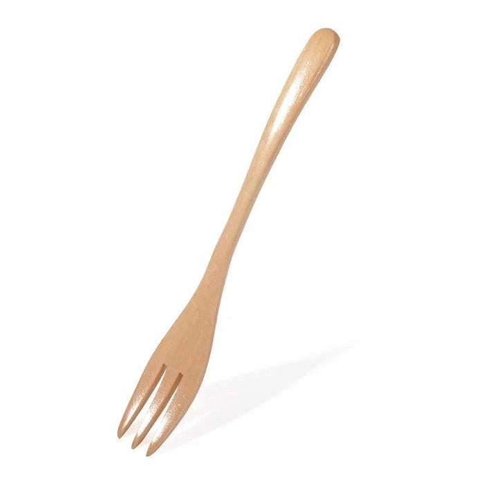 Elegant Bamboo Fork for Fruits, Desserts, and Salads - Japanese Style Kitchen Utensil