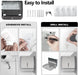 Wall-Mounted Key-Lock Paper Towel Dispenser with 200 Capacity