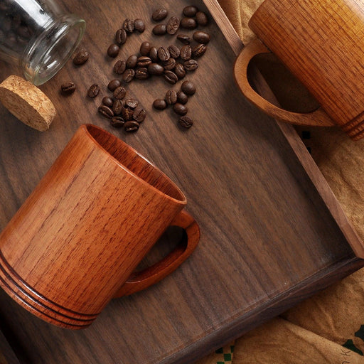 Handcrafted Jujube Wood Drink Mug - Eco-Friendly Retro Cup for Coffee, Tea, and More