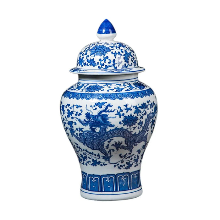 Elegant Chinese Porcelain Ginger Jar: Stylish Multi-Functional Decorative Container