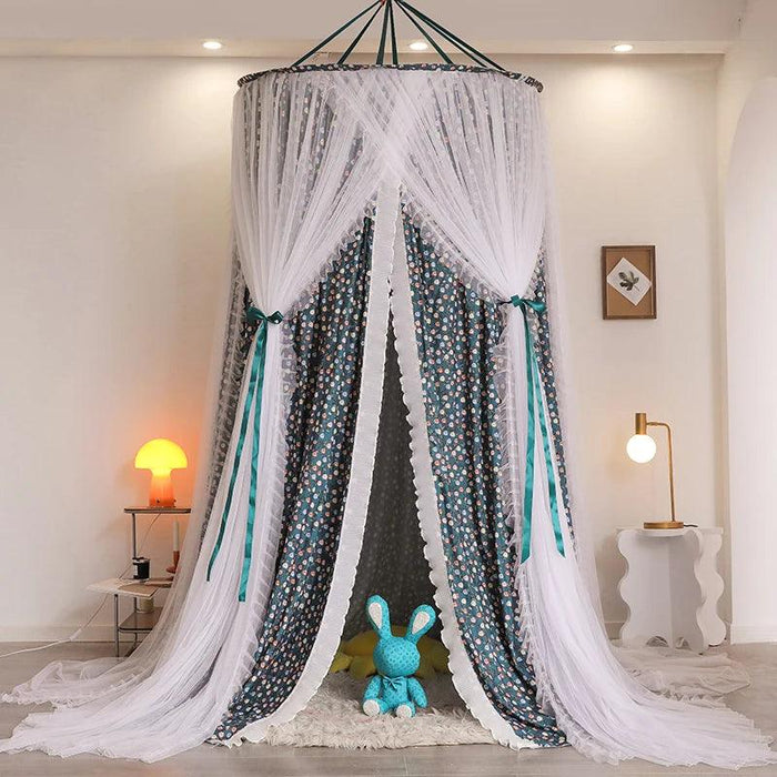 Dreamy Double Layer Floral Lace Canopy - Create Your Personal Oasis