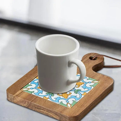 Elegant Wooden Heat Insulation Coasters for Hot Beverages - Stylish Drink Pads for Home and Office