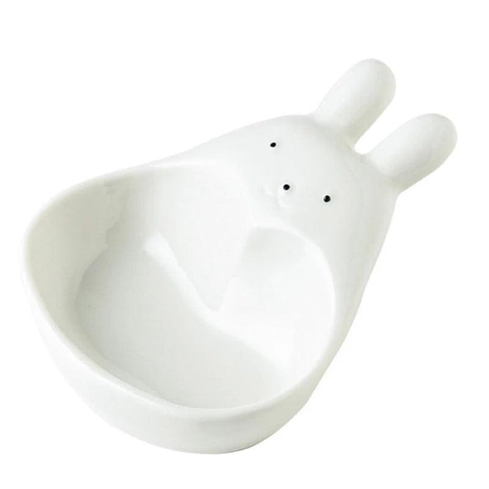 Charming Rabbit Handle Ceramic Seasoning Bowl - Elevate Your Dining Aesthetics