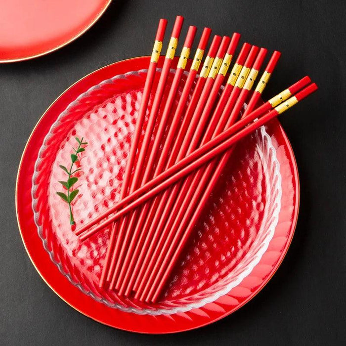 Elegant Red Japanese Chopsticks – Premium Dining Utensils for Sushi and Asian Cuisine