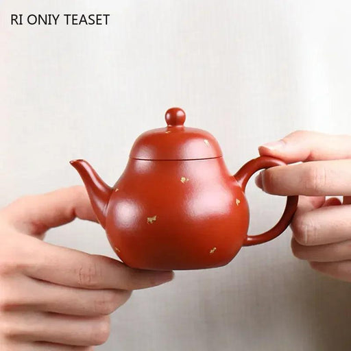 Elegant 120ml Authentic Yixing Purple Clay Teapot - Handcrafted Travel Tea Set