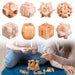 Bamboo Kong Ming Lock Puzzle - Creative 3D Logic Challenge for Kids