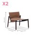 Designer Light Luxury Saddle Leather Lounge Chair