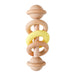 Eco-Friendly Handmade Crochet Baby Rattle with Wooden Teether