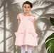 Charming Pink Bow Dress for Girls - Perfect for Spring and Autumn Parties and Weddings