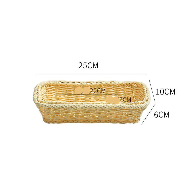 Elegant Imitation Rattan Snack and Dessert Serving Plate for Afternoon Gatherings