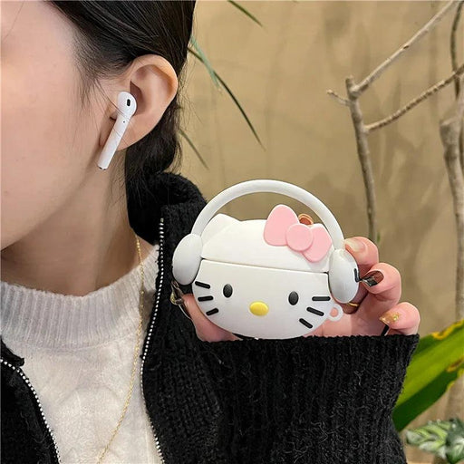 Hello Kitty Stylish Silicone Airpods Case: The Perfect Blend of Fun and Function for Trendy Women