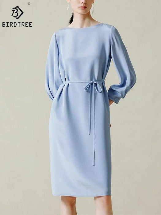 Elegant Silk Crepe Dress for Women - Perfect for Office and Parties - Spring Summer 2024 Collection