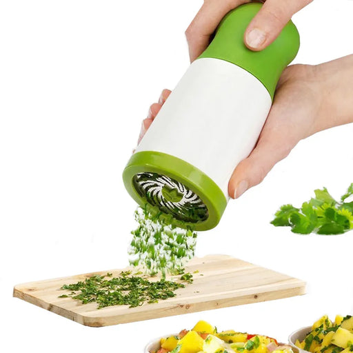 Stainless Steel Manual Herb Grinder and Kitchen Utensil Set - Premium Quality Vegetable Chopper and Pepper Mill