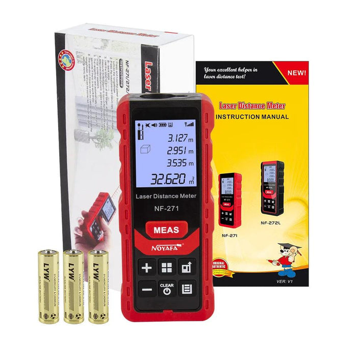 Noyafa NF-271 Advanced Digital Laser Distance Meter – 40M/80M Measurement, Ideal for Distances, Areas, and Volumes