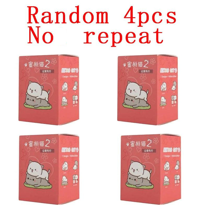 Mitao Enchanted Lucky Cat Surprise Boxes - Charming Collectible Figurines for Whimsical Home Decor