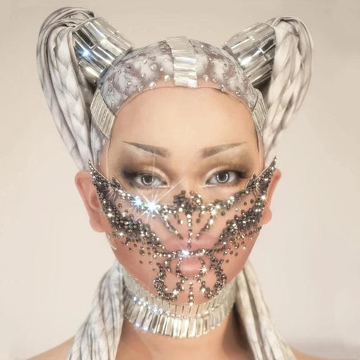 Radiant Rhinestone Evening Mask: Your Ultimate Glamour Accessory