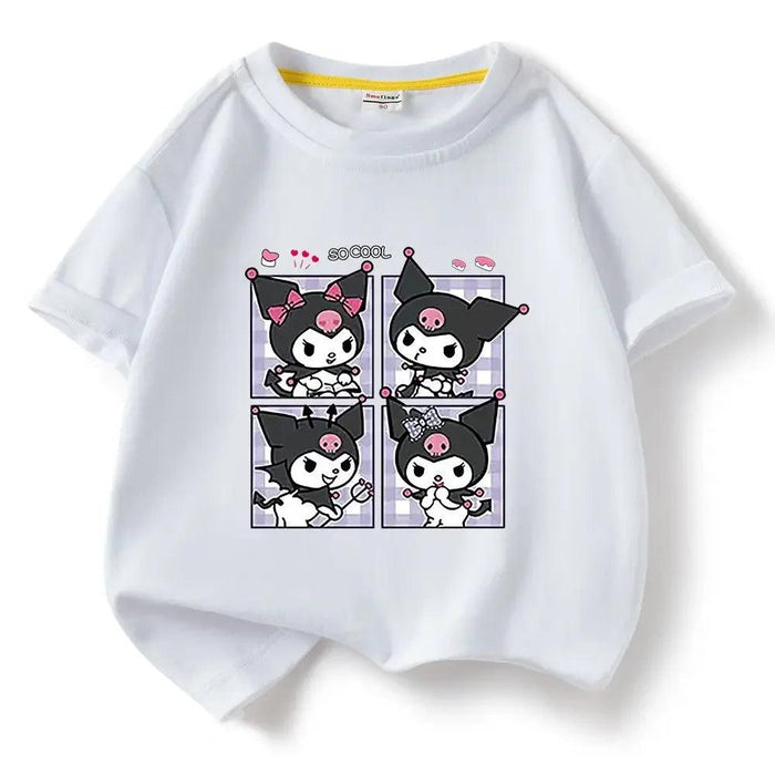 Kuromi Summer Cartoon T-Shirt for Kids - Fun Anime Tee for Warm Weather