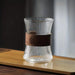 Sophisticated 300ml Transparent Glass Mug with Elegant Wooden Grip - Japanese-Inspired Drinkware for Coffee, Tea, and Beer