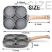 Maifan Stone Coated Frying Pan with 4 Compartments: Your Ultimate Cooking Companion for Healthier Meals