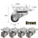 Revolutionary Mini Self-Adhesive 360° Swivel Soft Rubber Casters for Effortless Furniture Mobility - 24/1PCS