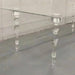 Sophisticated Transparent Acrylic Banquet Table - Perfect for Weddings and Large Events