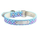 Glamorous Personalized Engraved Leather Dog Collar with Sparkling Accents