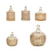 Amber Radiance Crystal Glass Storage Jar with Lid for Jewelry and Event Decor