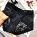 Chic Plus Size Satin Lace High Waist Briefs for Women - Tummy Control Underwear