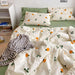 Ins Green Grid Bedding Set