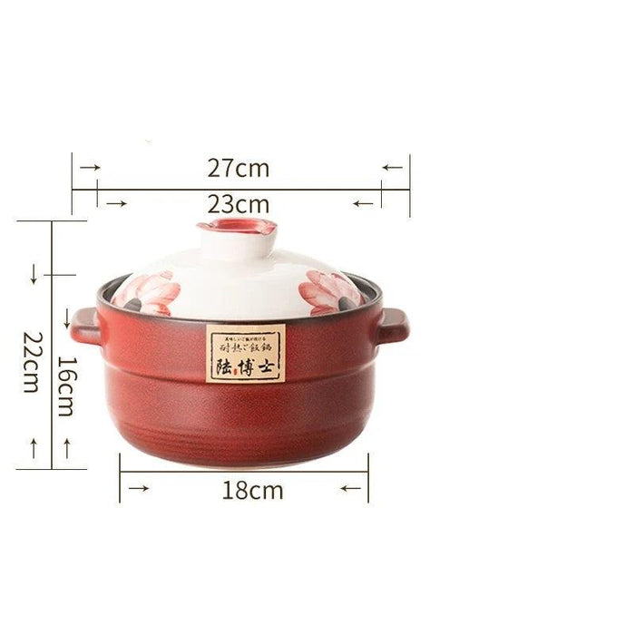 Versatile High-Heat Ceramic Casserole Pot Set for Stovetop Cooking