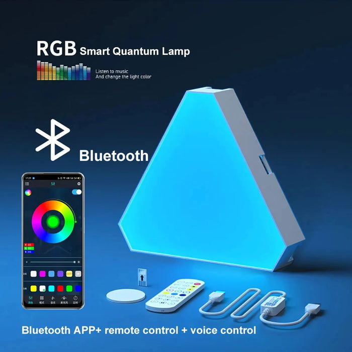 RGB Music-Responsive LED Wall Lamp with Bluetooth Control - Transform Your Living Space