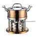 Solo Dining Stainless Steel Pot Set with Integrated Alcohol Burner