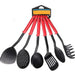 6-Piece Heat-Resistant Nylon Kitchen Utensil Collection - Essential Cooking Tools Including Spatula, Ladle, Turner, and More