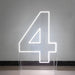 Neon LED Number Stand Set - Personalized Illuminated Decor for Home and Events