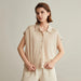 Summer Elegance: Women's Luxe Linen and Silk Polo Tops, Sweaters, and Cardigans