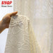 Elegant Customizable White Tulle and Lace Curtains for Luxurious Living Spaces