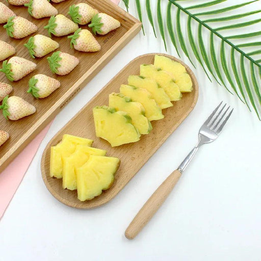 Vibrant PVC Pineapple Slice - Lifelike Faux Fruit Decoration for Celebrations and Dessert Tables