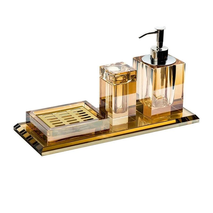 Sophisticated Square Hotel Glass Soap Dispenser with Polished Silver Pump for Contemporary Bathrooms